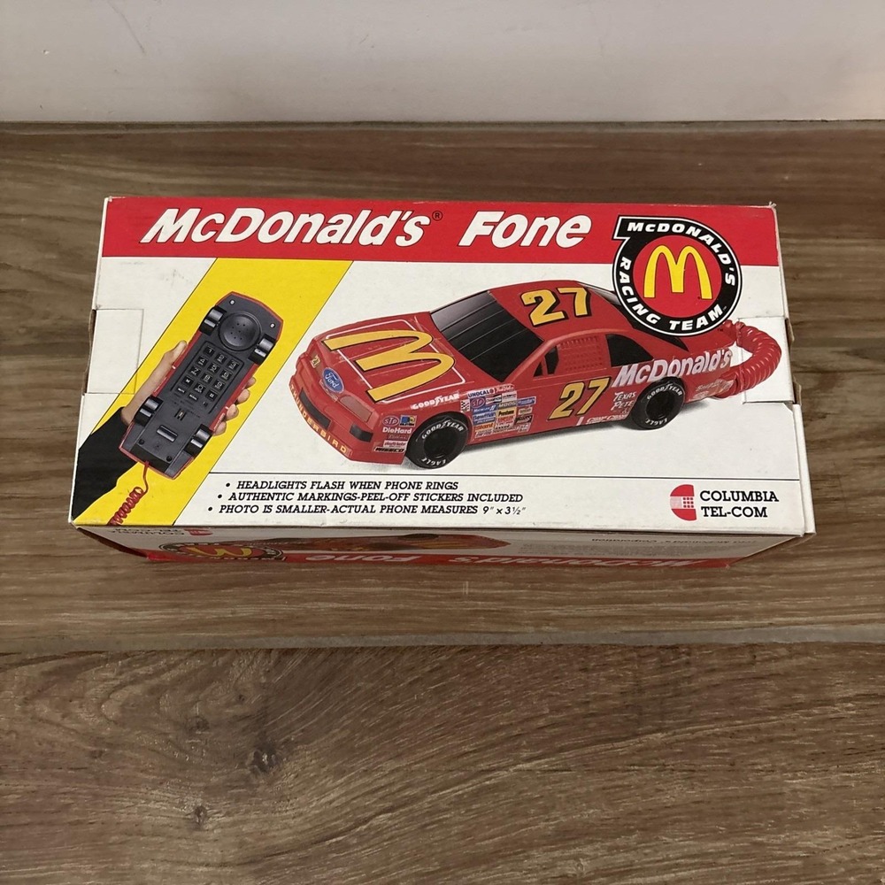 Vintage Racing Champions Nascar McDonald's Fone Phone Stickers- See Notes
